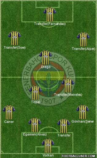 Fenerbahçe SK Formation 2015
