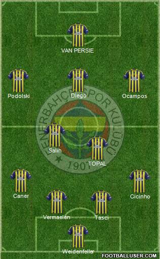 Fenerbahçe SK Formation 2015