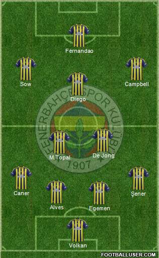 Fenerbahçe SK Formation 2015