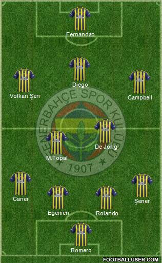 Fenerbahçe SK Formation 2015
