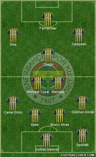 Fenerbahçe SK Formation 2015
