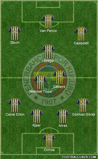 Fenerbahçe SK Formation 2015