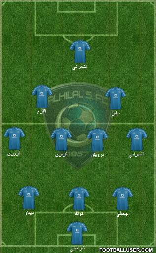 Al-Hilal (KSA) Formation 2015