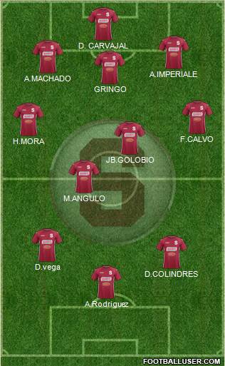 CD Saprissa Formation 2015