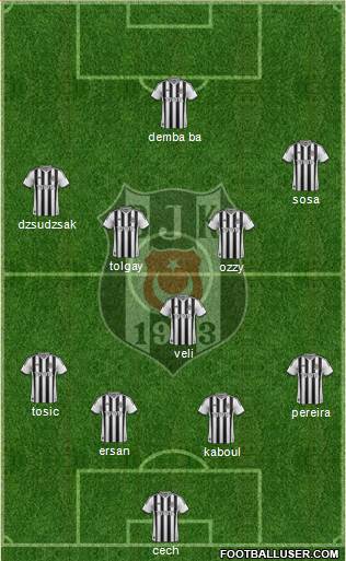 Besiktas JK Formation 2015