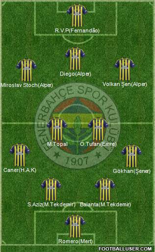 Fenerbahçe SK Formation 2015