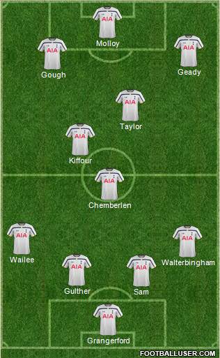 Tottenham Hotspur Formation 2015