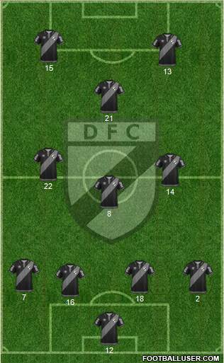Danubio Fútbol Club Formation 2015
