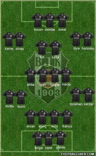 Besiktas JK Formation 2015