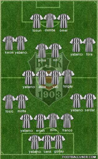 Besiktas JK Formation 2015