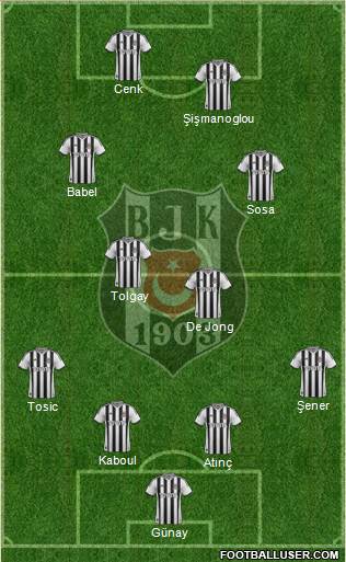 Besiktas JK Formation 2015