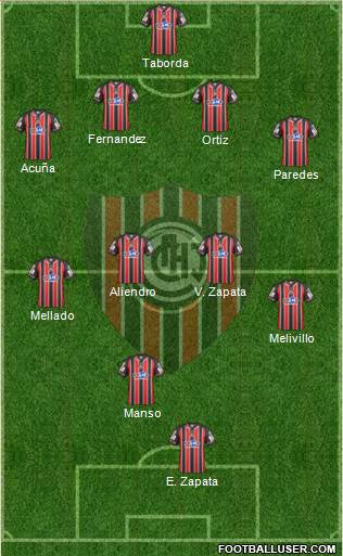 Chacarita Juniors Formation 2015