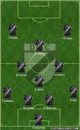Danubio Fútbol Club Formation 2015
