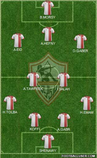 Zamalek Sporting Club Formation 2015