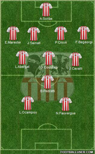 Athletic Club Ajaccien Football football formation