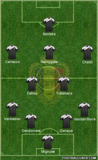 Belgium Formation 2015