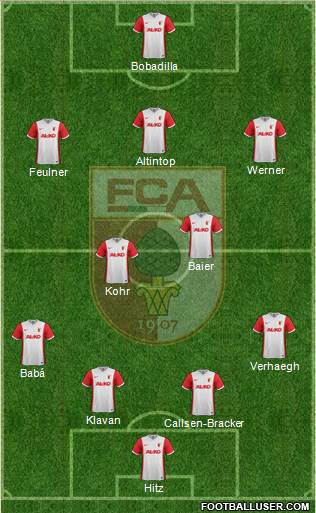 FC Augsburg Formation 2015