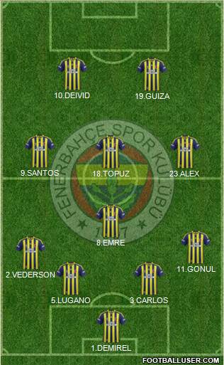 Fenerbahçe SK Formation 2015