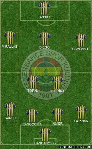 Fenerbahçe SK Formation 2015