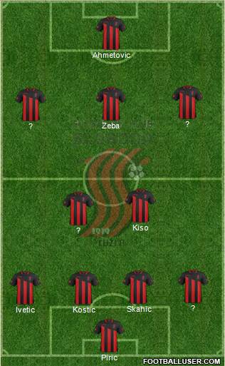 FK Sloboda Tuzla Formation 2015