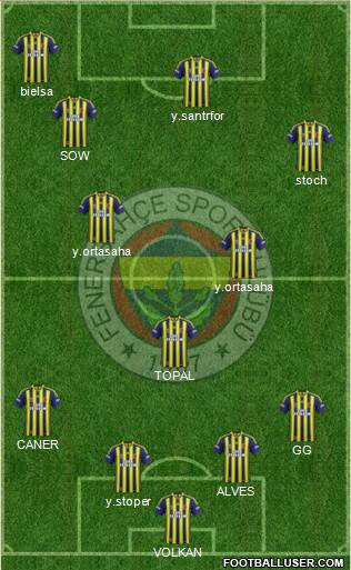 Fenerbahçe SK Formation 2015