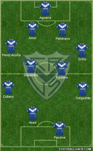 Vélez Sarsfield Formation 2015
