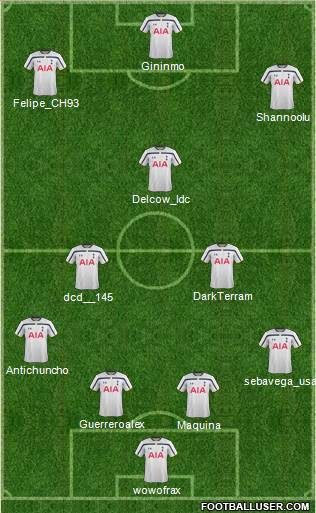 Tottenham Hotspur Formation 2015