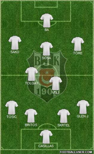 Besiktas JK Formation 2015