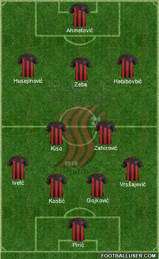 FK Sloboda Tuzla Formation 2015