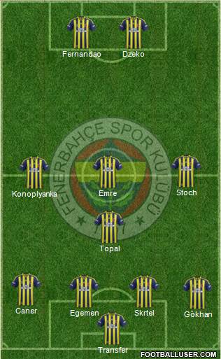 Fenerbahçe SK Formation 2015
