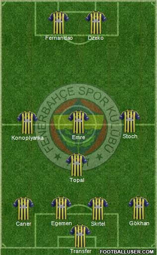 Fenerbahçe SK Formation 2015