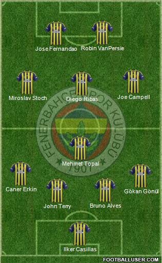 Fenerbahçe SK Formation 2015