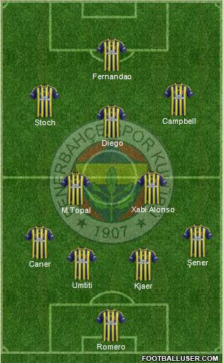 Fenerbahçe SK Formation 2015