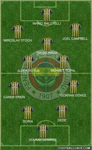 Fenerbahçe SK Formation 2015