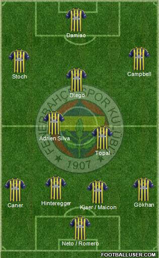 Fenerbahçe SK Formation 2015