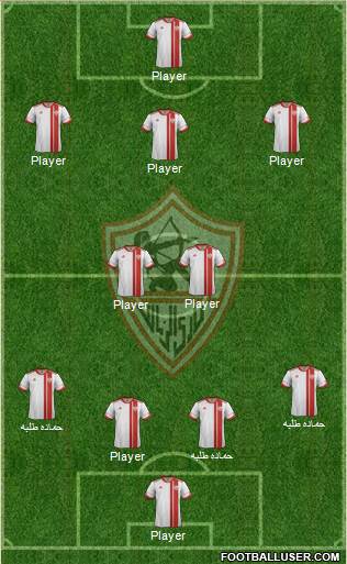 Zamalek Sporting Club Formation 2015