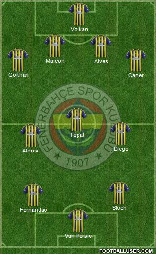 Fenerbahçe SK Formation 2015