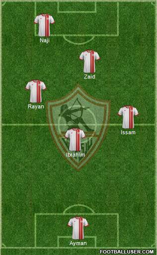 Zamalek Sporting Club Formation 2015