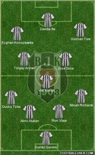Besiktas JK Formation 2015
