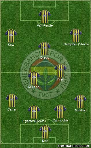 Fenerbahçe SK Formation 2015