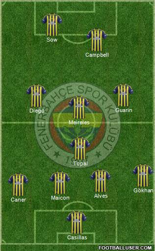Fenerbahçe SK Formation 2015