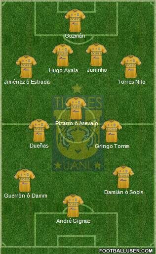 Club Universitario de Nuevo León Formation 2015