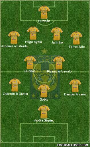 Club Universitario de Nuevo León Formation 2015