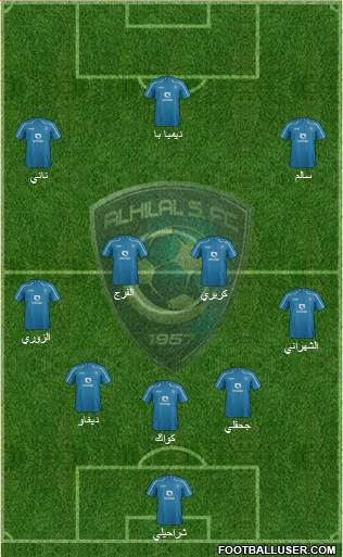 Al-Hilal (KSA) Formation 2015
