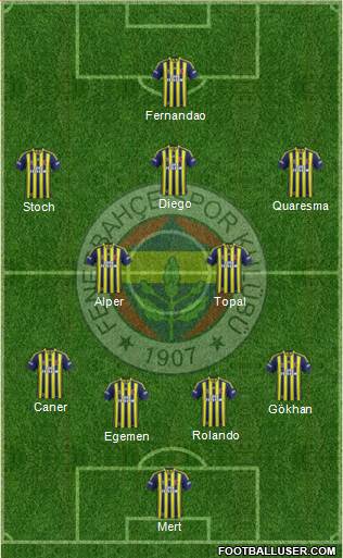 Fenerbahçe SK Formation 2015