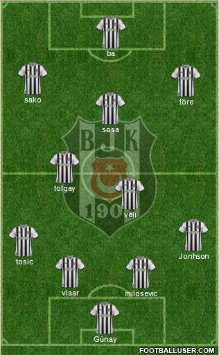 Besiktas JK Formation 2015