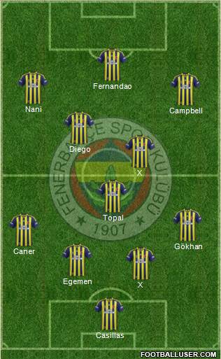 Fenerbahçe SK Formation 2015