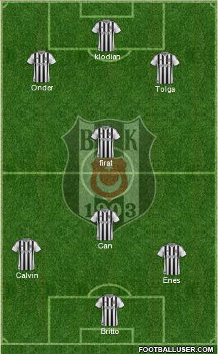 Besiktas JK Formation 2015
