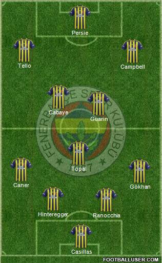 Fenerbahçe SK Formation 2015