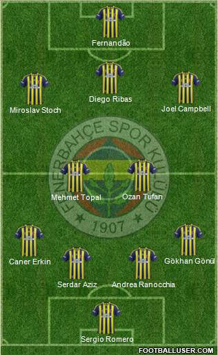Fenerbahçe SK Formation 2015